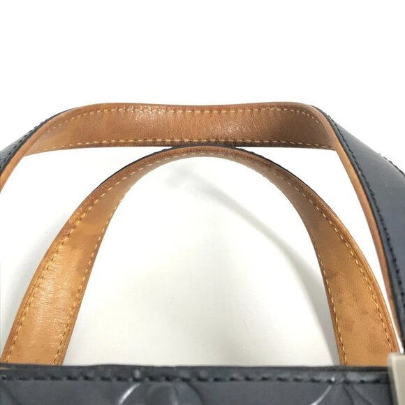 LOUIS VUITTON M55175 Monogram mat Shelton Hand Bag Monogram matte leather Navy - Picture 9 of 15